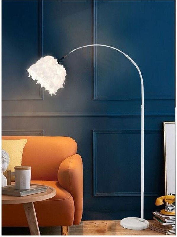 Trade Shop Traesio - Trade Shop - attacco piuma E27 MAX.60W 185X110 cm bianco rosa D26 - Weiß