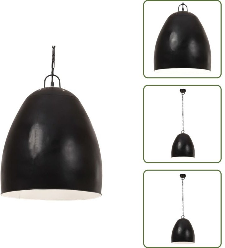 Hängelampe Industriestil 25 w Schwarz Rund 42 cm E27 - Hängelampe - Industrielampen - Dekorative Beleuchtung - Wohnrauml...