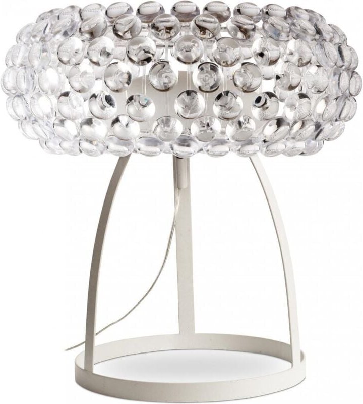 Tischlampe - Kristallknopf Wohnzimmerlampe - Groß - Savoni Transparent