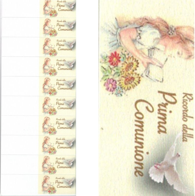 Trade Shop Traesio - Trade Shop - Vorgeschnittene Karten für Erstkommunion-Partygeschenke für Mädchen, Kelch mit Hostie ...