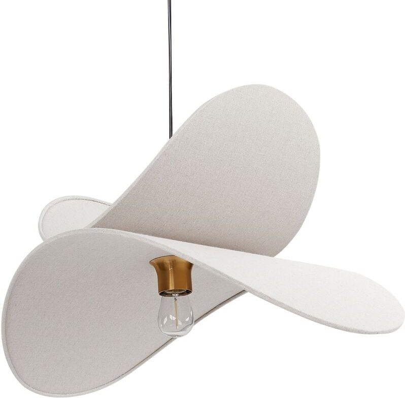 Hängeleuchte MASCOTA Leinen Hellgrau