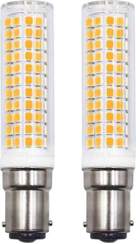 2er-Pack B15d LED-Lampen, Ersatz für 75W 90W 80W, Warmweiß 3000K, 220V 230V, 890lm, 7W, Wandleuchte für Wohnzimmer, Kron...