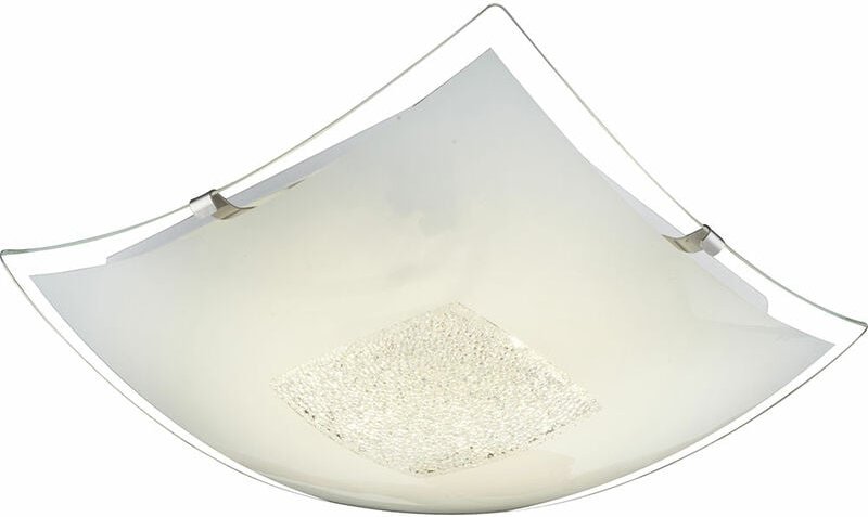 Globo - Deckenlampe Deckenleuchte Kristalllampe Wohnzimmerlampe Flurlampe, Kristalle klar Chrom satiniert, led 8W 600Lm ...