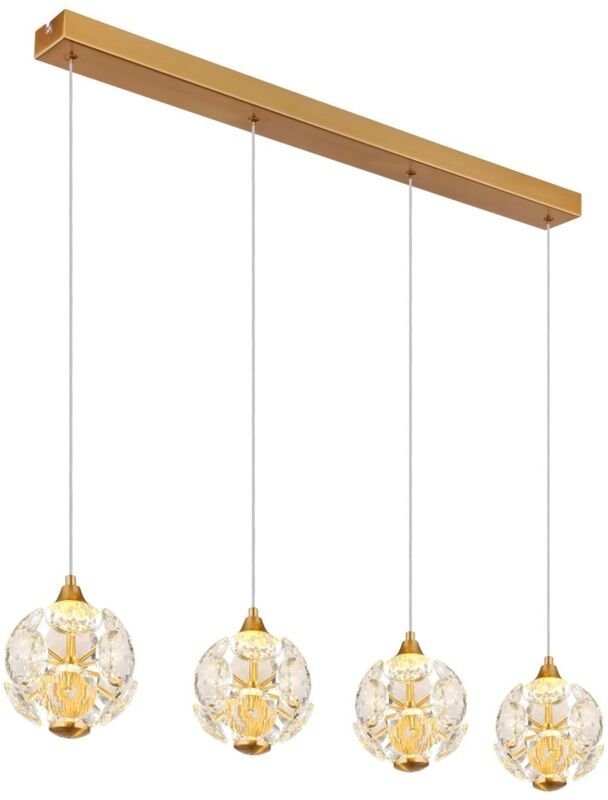 Globo - hängeleuchte - VIRINA - gold - glas - große esstischlampe