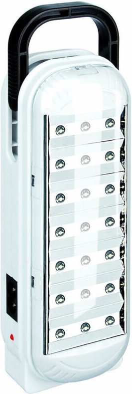 Trade Shop Traesio - Trade Shop - tragbare wiederaufladbare notfall-led-lampe kaltweisses licht mit griff -