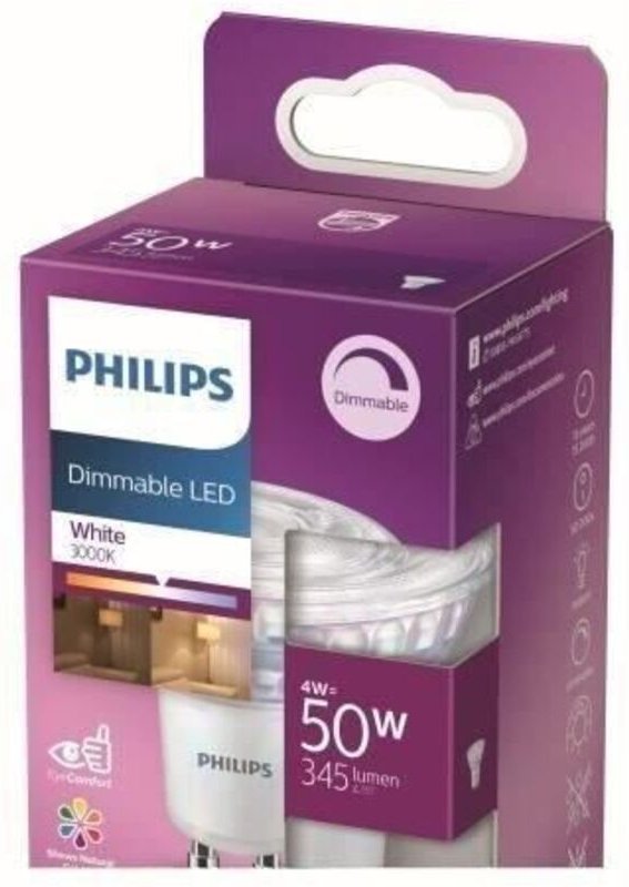 Philips Led Lampe Äquivalent 50w Gu10, Dimmbar, Glas Philips By Signify 8718699775810