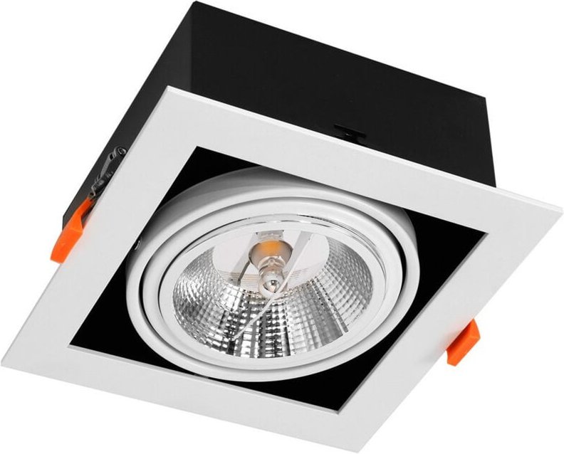 Efectoled - led Downlight Einbaustrahler 12W Kardan AR111 Ausschnitt 165x165 mm 3000K Warmweiß