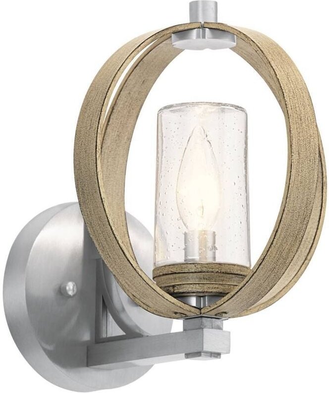 Kichler - Elstead Grand Moderne Außenwandleuchte Distressed Antique Grey, IP44