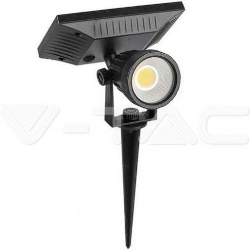 6662 VT-952 Solar-Gartenleuchte led 2.00 w Schwarz - V-tac