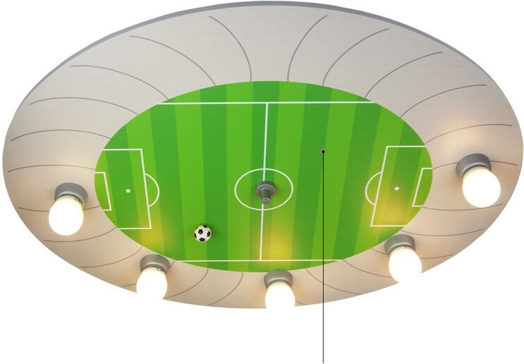Niermann - led Kinder Deckenleuchte Fußball-Stadion mit Zugschalter für LED-Schlummerlicht