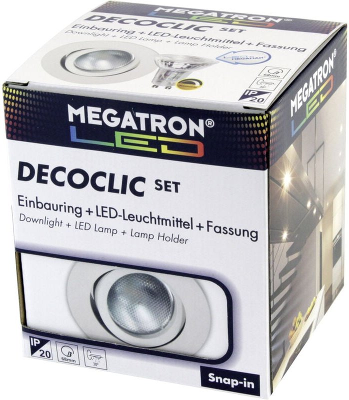 Megatron MT75401 Einbauleuchte LED GU10, GU5.3 5.5 W Weiß
