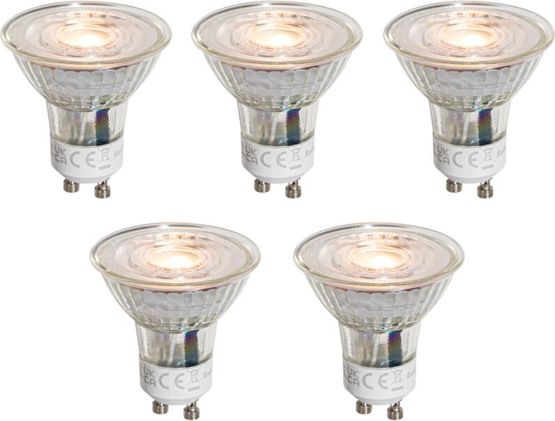 5er-Set GU10 50mm LED-Glühbirnen Klar 3W 250 lm 2200K