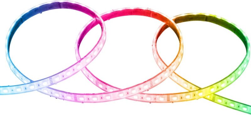 Efectoled - LED-Streifen 24V rgb smd 60 LED/m 5m 10W/m Breite 12mm Schnitt 10cm IP68 silicone flex rgb