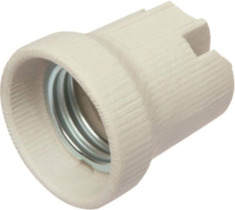 Thumbnail - Lampenfassung E27 Porzellan mit M4-Schraube