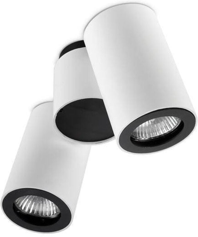 Leds-C4 Pipe - 2 Licht doppelt verstellbare Deckenleuchte Weiß, Schwarz, GU10