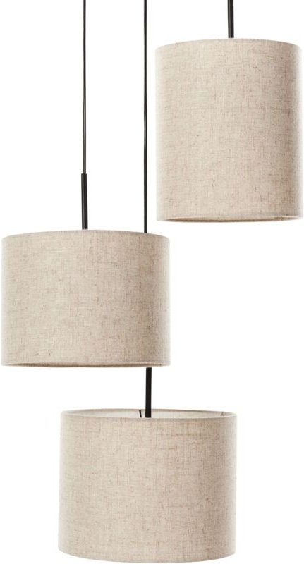 Hängeleuchte PARGUAZA Leinen Hellbeige