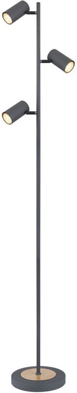 Stehlampe - Robby - grau - metall - GU10 - 57910SG - Globo