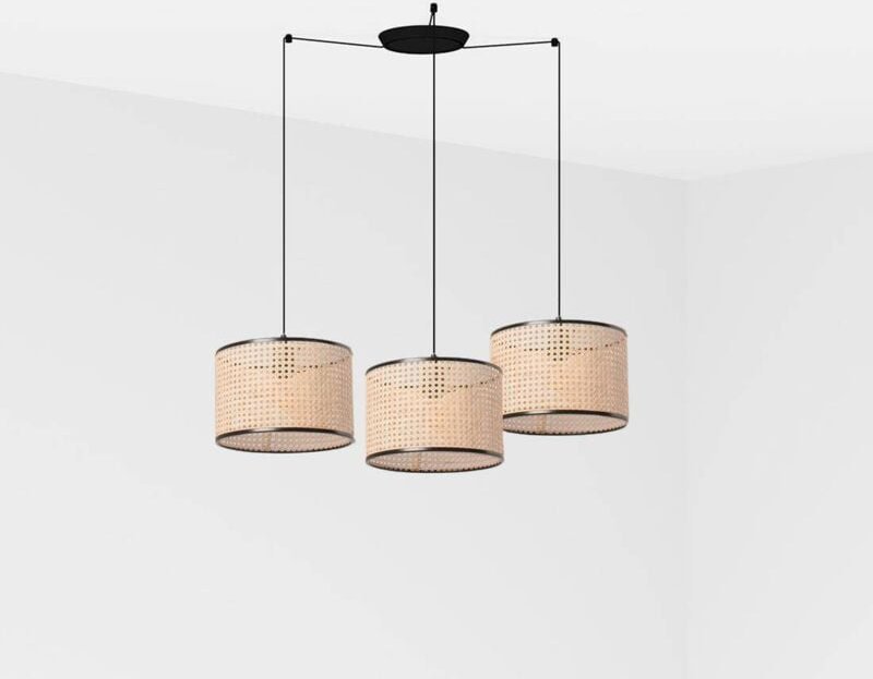 Faro mambo - Cluster Pendelleuchte Schwarz, E27