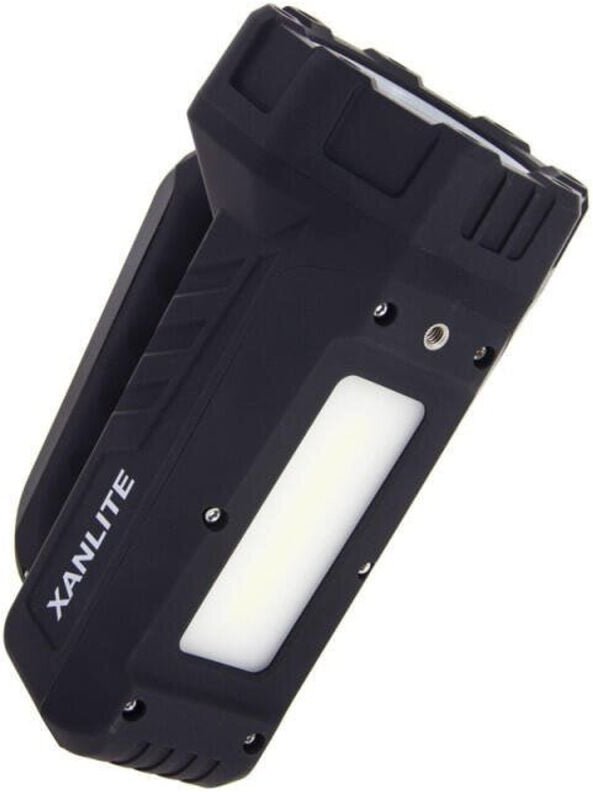 Wiederaufladbarer Xanlite-Scheinwerfer, 900/400/80 lm, 600 Meter, schwarz Sans marque