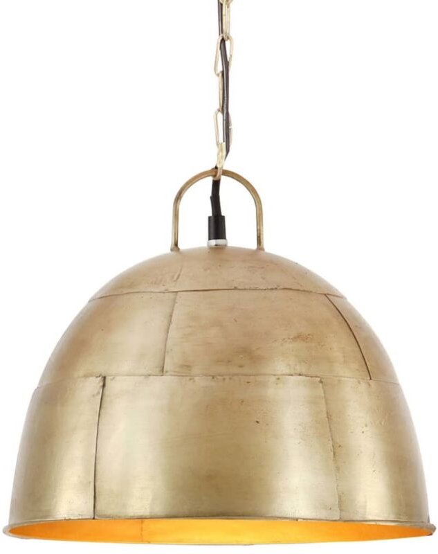 Hängelampe Vintage Industriestil 25 W Messing Rund 31 cm E27 vidaXL738625