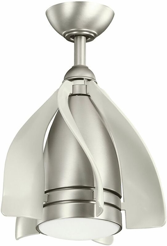 Ventilator mit Beleuchtung Fernbedienung led dimmbar Ø38 cm Sommer Winter Betrieb erin