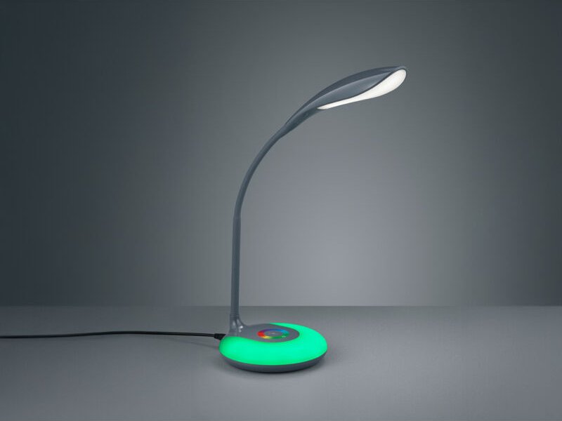 Flexible Schreibtischleuchte KRAIT dimmbar USB Anschluß + RGB Farbwechsler