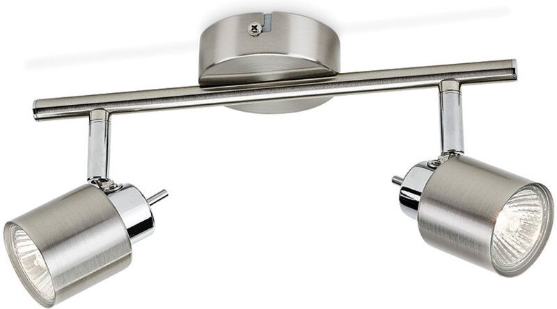 Philips Hue - meranti spotlight 2 spot angriff gu10 metall / glas farbe satin chrom 915005222201 50312/17/e7