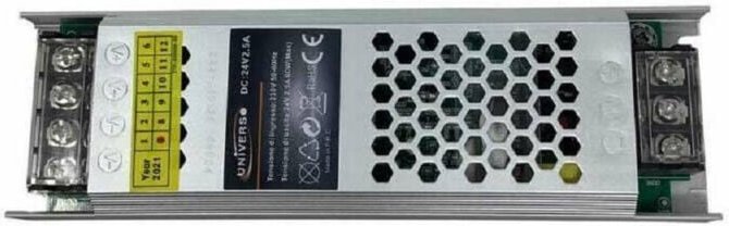 Trade Shop Traesio - Trade Shop - 60W slim furniture steel 24V 2.5A telecamere led -