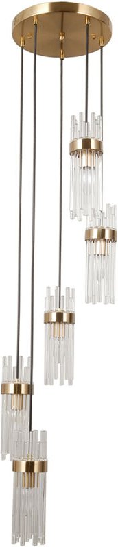 Hängelampe Taraso 3 E14 Gold Italux PND-40760-5-HBR