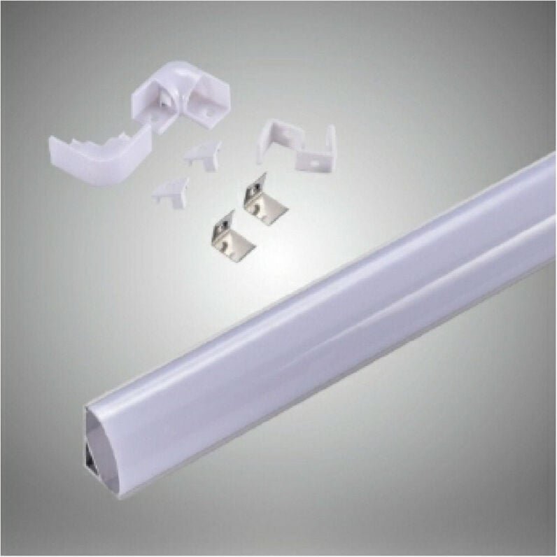 Thumbnail - Trade Shop - 2 mt ecke aluminiumprofil matte abdeckung für led-streifen AL-04 streifen -