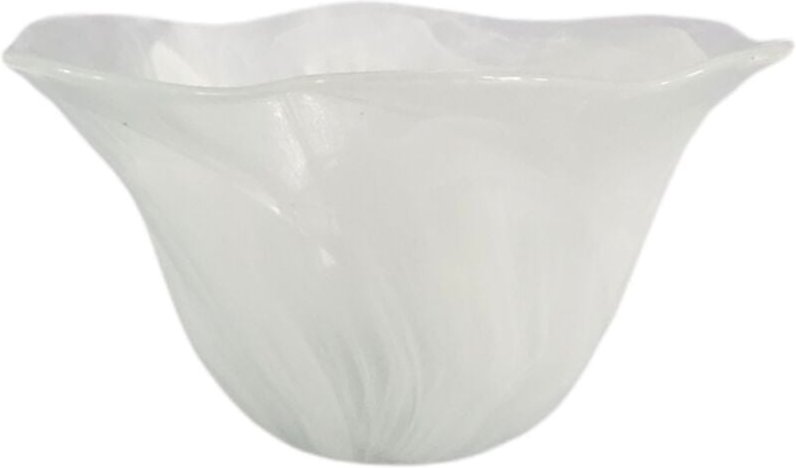 Ltde - aries Lampenschirm aus weißem Alabasterglas 8x16cm Öffnung 3cm