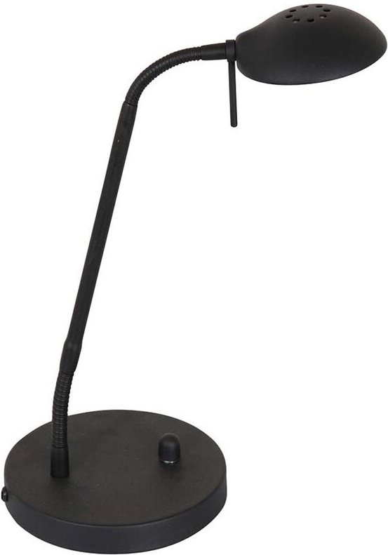 Tischlampe - Biron - schwarz - glas metall - - Mexlite