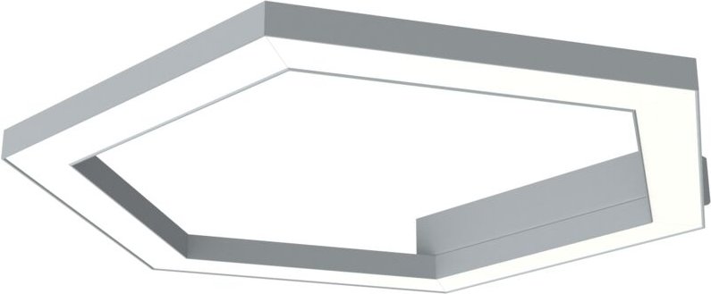 Lumicom - esagono plafoniera Ø40 monocolore opaco