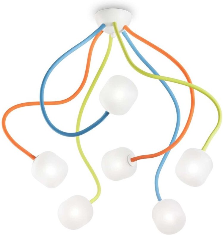 Ideal Lux - Octopus - 6 Light Multi Arm Deckenleuchte Multicolor