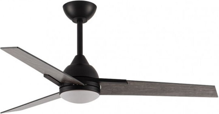 Ventilator 22w Dc Argestes Schwarz 3 Flügel Grau 6Stufen 3Farben 2180lm 132D w/ Earthquake, Memory & Timer - Fabrilamp