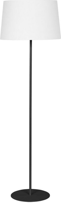 TK Maja Schwarze Stehlampe mit Schirm Weiß 1xE27