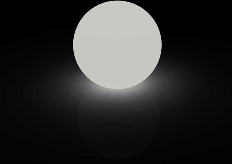 Sphärische Led Lampe Tischlampe mod. Moon ø 110 cm