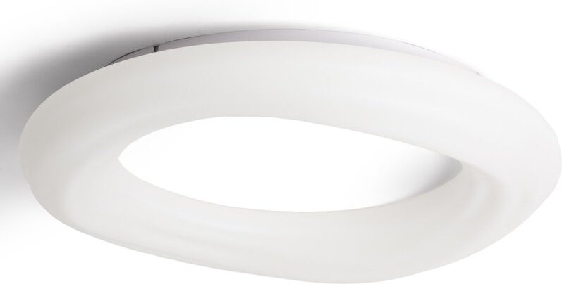 Efectoled - led Deckenleuchte 48W Rund Metall Ø550 mm Kate Weiß