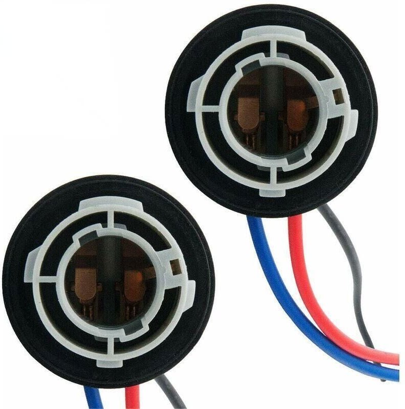 2 Stück 1157 BAY15D Sockel für P21/5W Glühbirne Bremslichtsockel Adapter Kunststoff Autozubehör