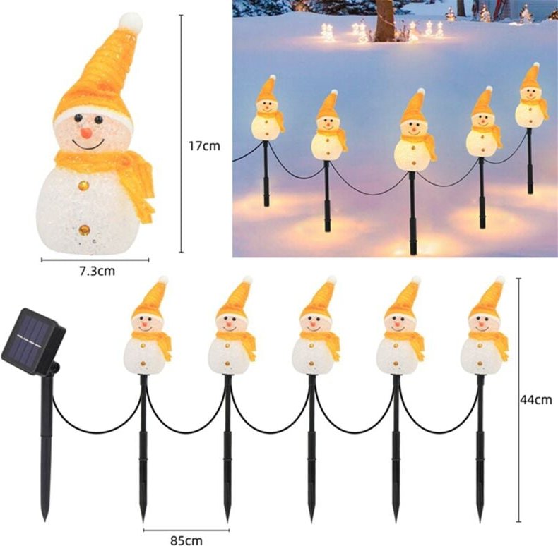 Thumbnail - Solarleuchten für den Außenbereich, Gartendekoration, Weihnachtsschmuck d