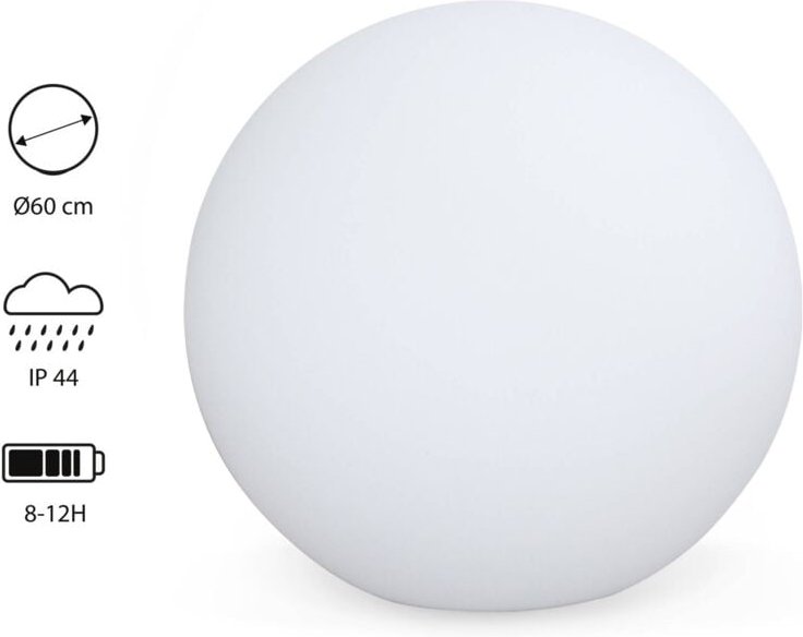 sweeek - LED-Kugel - Dekorative Leuchtkugel, mit Fernbedienung - Ø60 cm