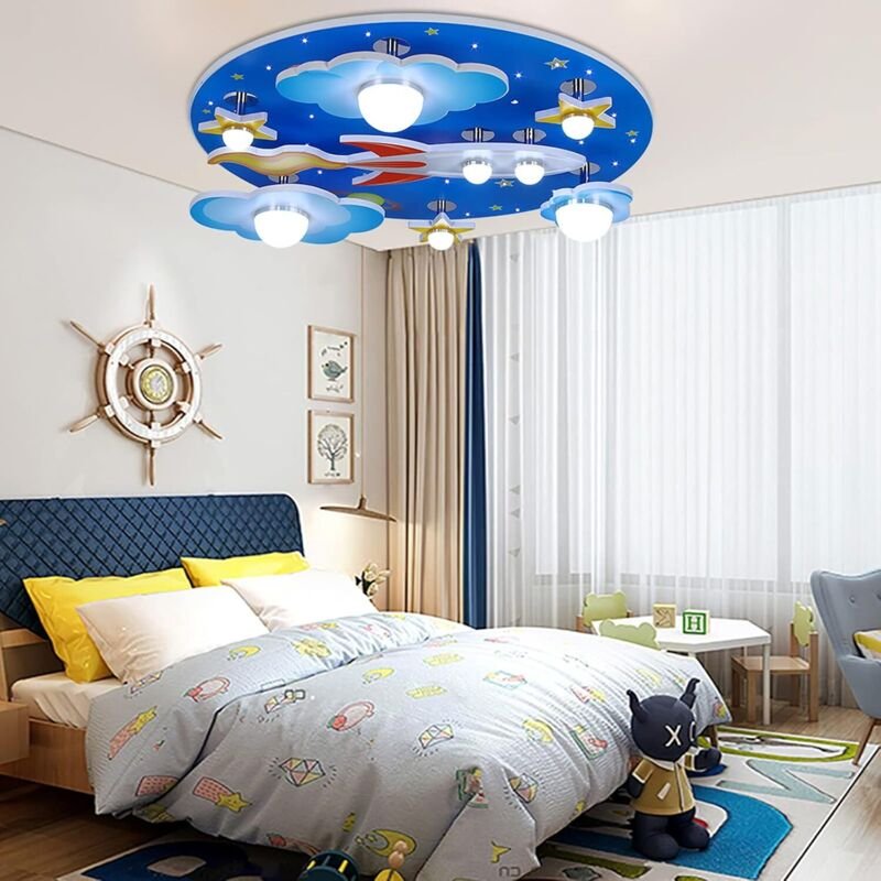 Verstellbare LED-Kinderzimmer-Leuchte, moderne Dekorationsleuchte für Jungen und Mädchen Schlafzimmer, verstellbare Kind...