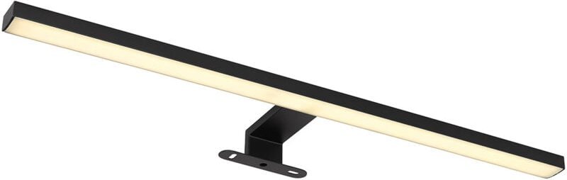 Wandleuchte Spiegelleuchte Badezimmerlampe Flurleuchte led Schwarz IP44 l 60 cm