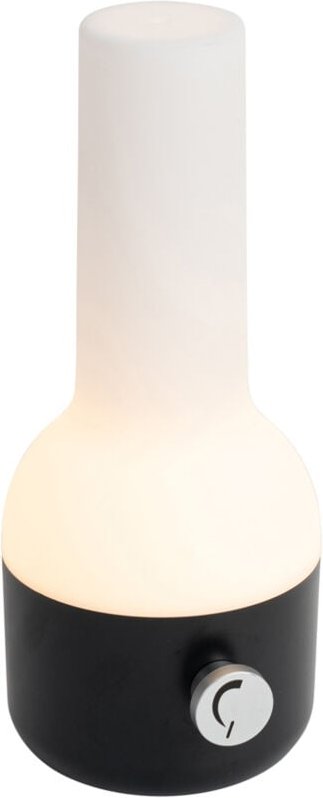 Außen-Tischleuchte Schwarz-Weiß mit wiederaufladbarem led IP44 - Haard