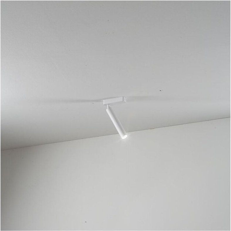 Verstellbare zylindrische LED-Wandleuchte bambu Bianca Perenz