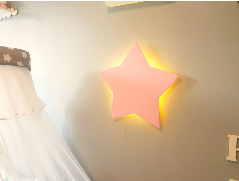 Lámpara de noche de estrella LED alimentada por batería