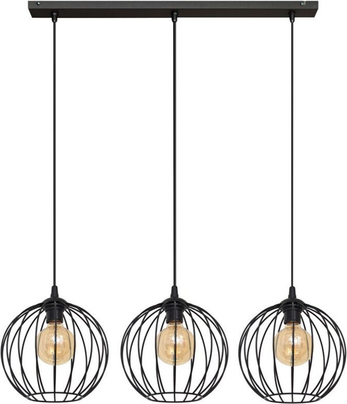 Helam MERCURE Straight Bar Pendelleuchte Schwarz 70cm