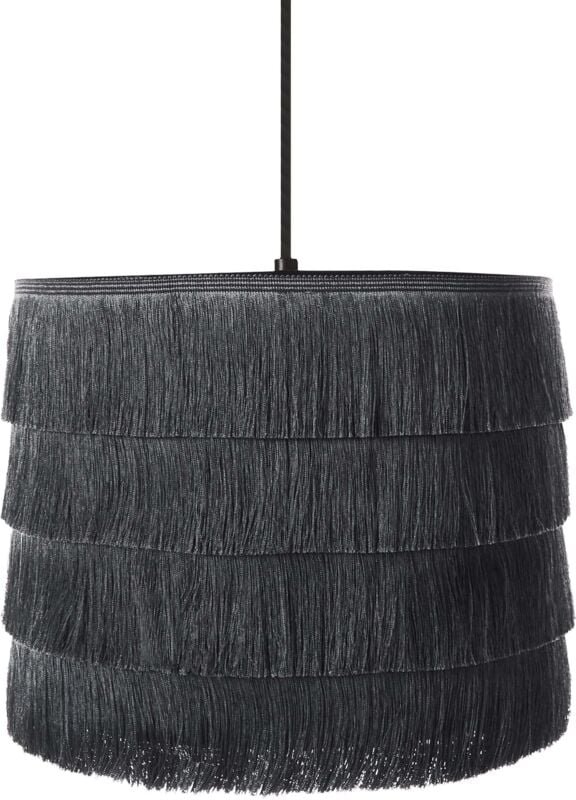 Hängeleuchte SUAPURE Stoff Schwarz
