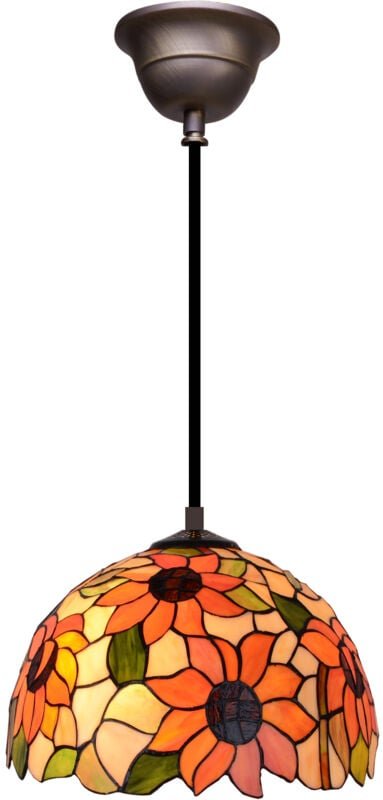 Deckenpendelleuchte mit schwarzem Kabel und Lampenschirm mit 20 cm Durchmesser der Diamond-Serie