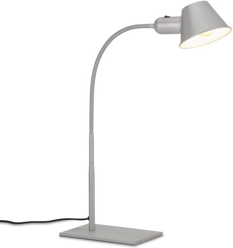 Schreibtischleuchte Bürolampe Tischlampe flexibel 1xE27 10W chrom Brilo ner